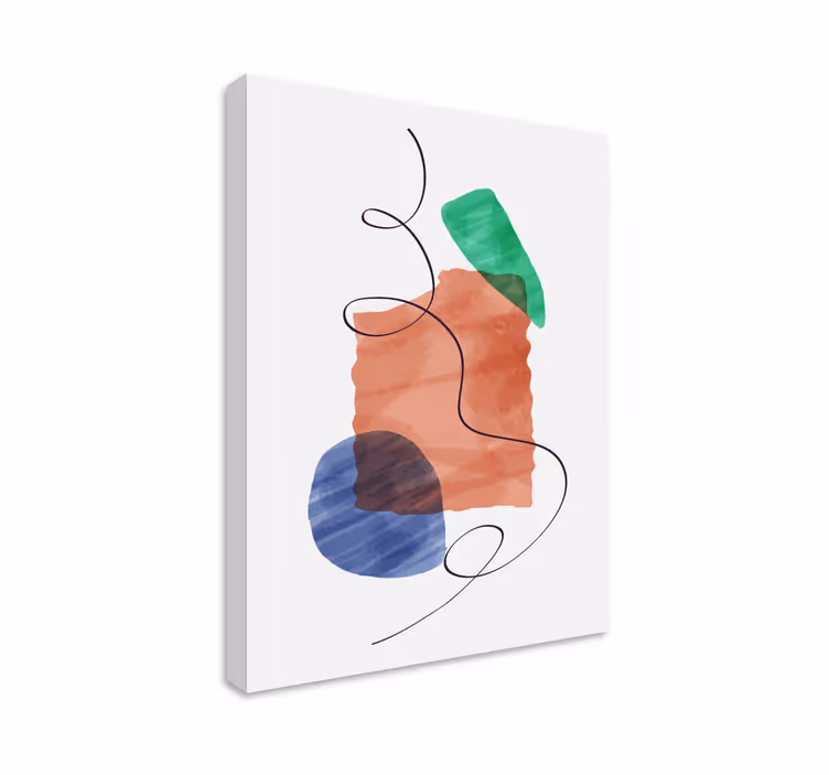 Tablou modern aranjament forme abstracte - TenStickers