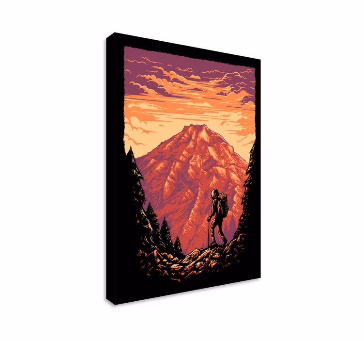 Tablou peisaje aventură montană - TenStickers