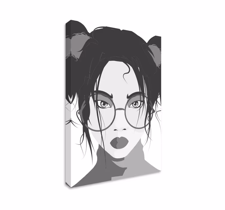 Tablou persoane femeie tânără stilată - TenStickers
