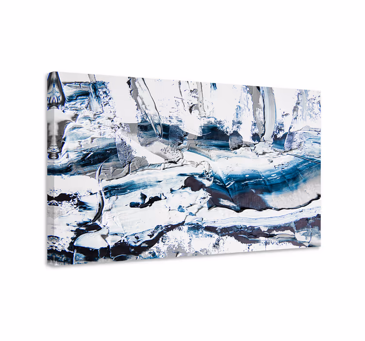 Tablou abstract straturi monocromatice texturate - TenStickers