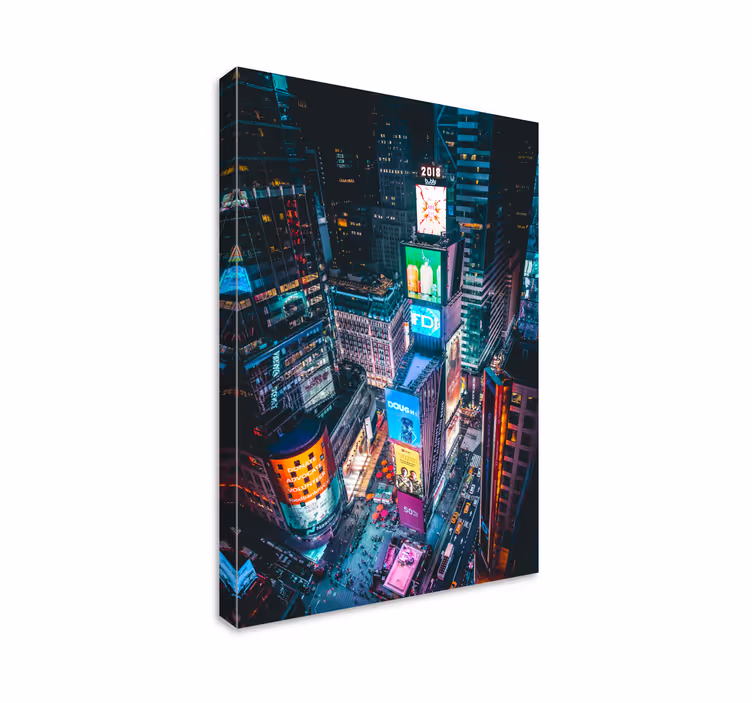 Time square new york city printuri de pânză - TenStickers
