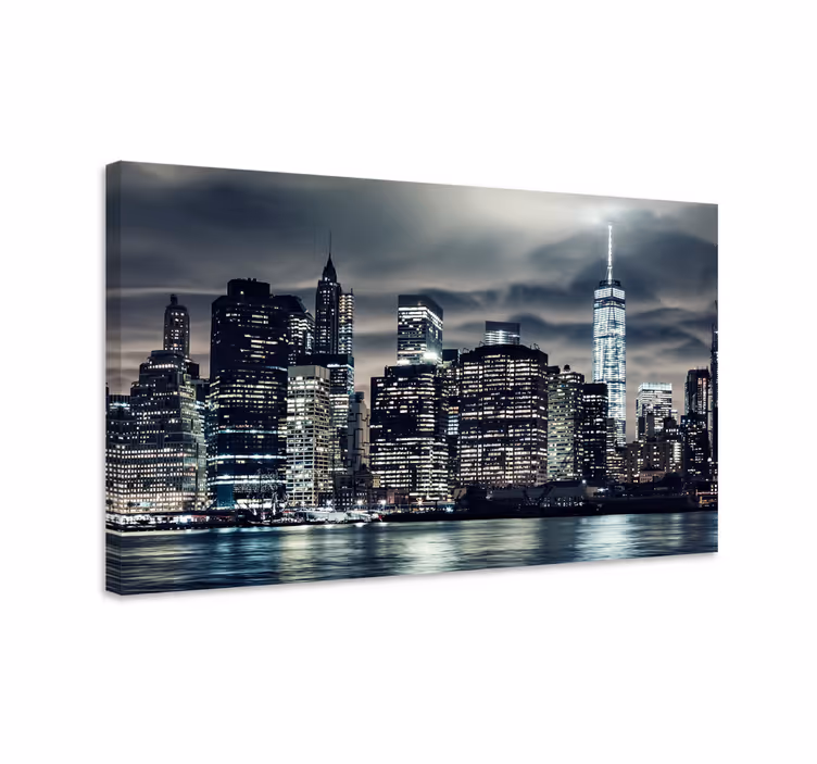 Tablou orașe orizontul new yorkului - TenStickers