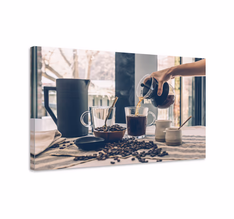 Tablou ornamental ritual de turnare a cafelei - TenStickers