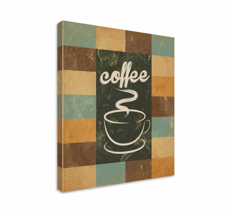 Tablou fraze inspirație pentru ora de cafea - TenStickers