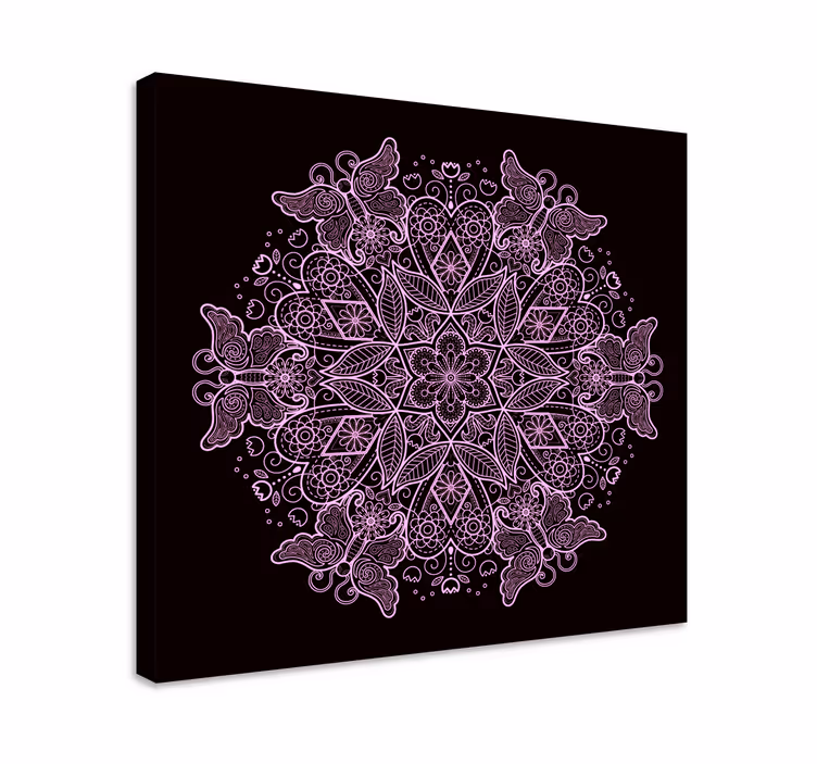 Fluture mandala fluture pânză artă de perete - TenStickers
