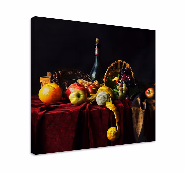 Tablou fructe aranjament de fructe aurii - TenStickers