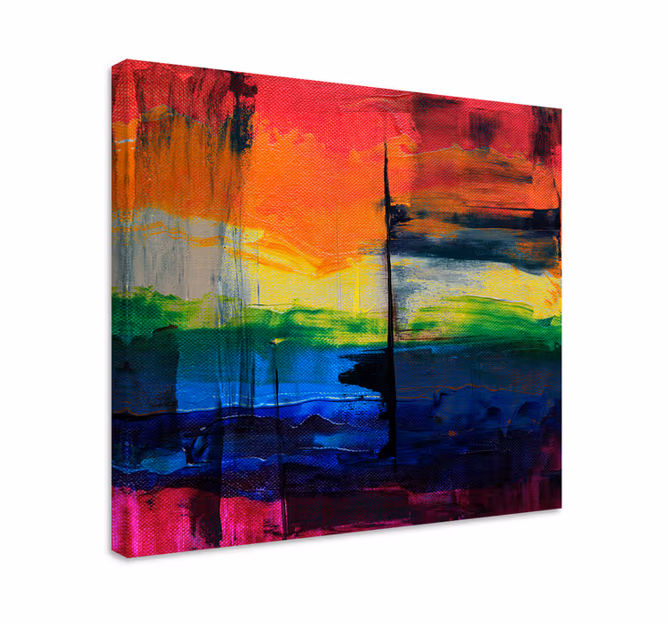 Tablou abstract dungi colorate vii - TenStickers