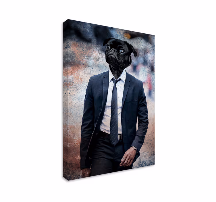 Tablou câini portret elegant de câine - TenStickers