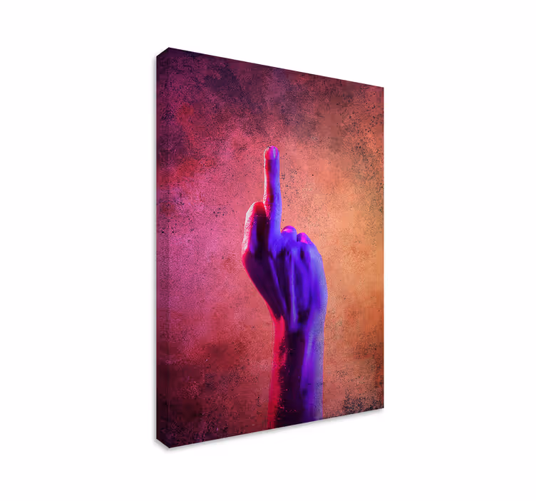 Tablou rustic gestură vie - TenStickers
