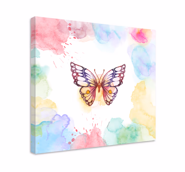 Pânză de fluture artistică multicolor - TenStickers