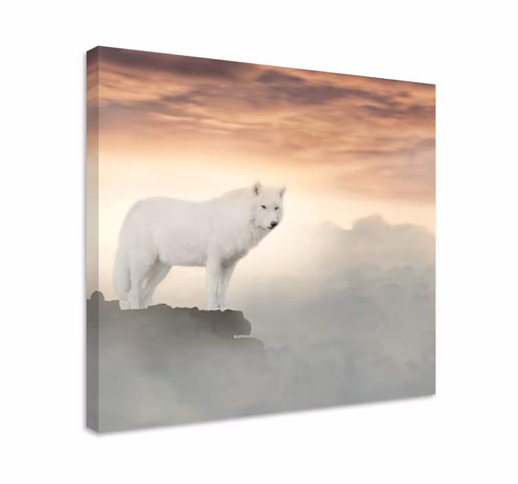 Tablou câini lup arctic majestic - TenStickers