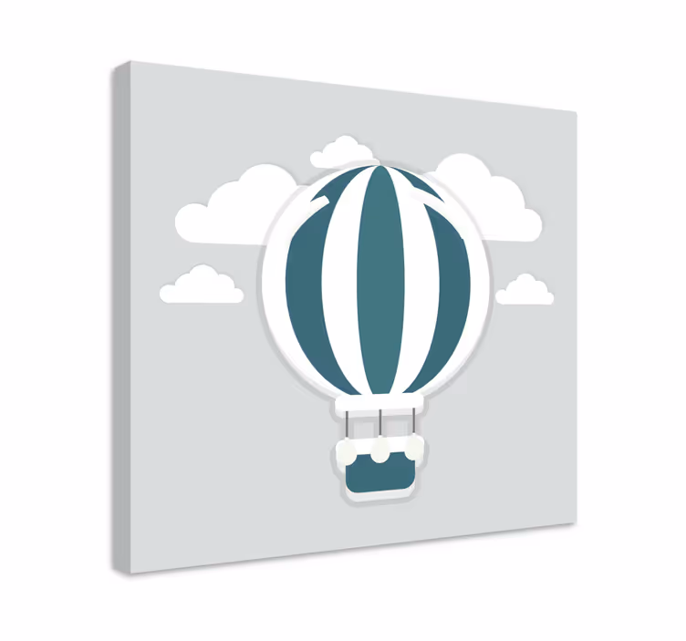 Tablou cameră pentru copii balon cu aer cald - TenStickers