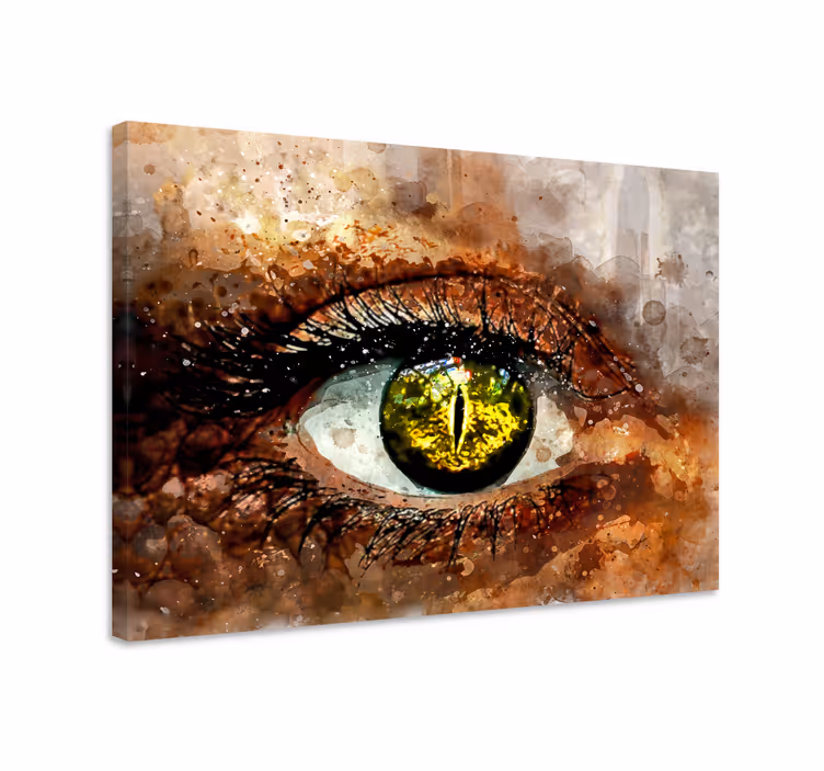 Tablou elefanți captură oculară mistică - TenStickers