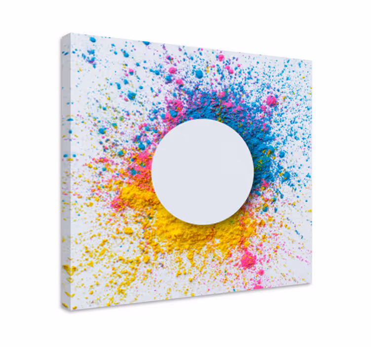 Tablou ornamental explozie de pudră colorată - TenStickers