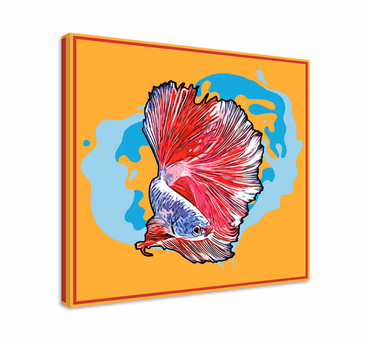 Tablou pești pește betta vibrant - TenStickers