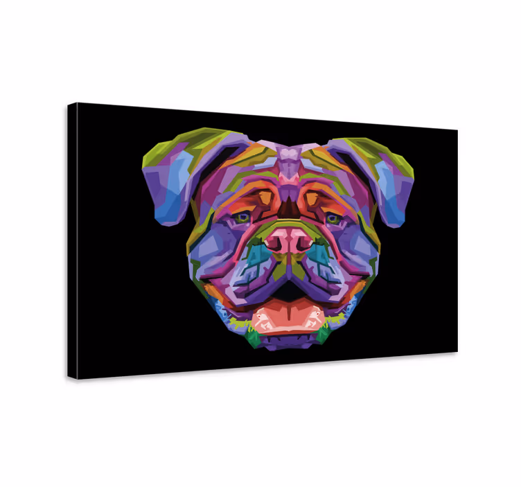 Amprente de pânză moderne pentru câini colorate - TenStickers