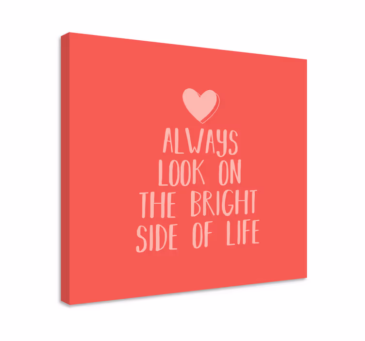 Tablou fraze mesaj de optimism - TenStickers