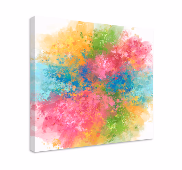 Tablou abstract explozie de culori vibrante - TenStickers