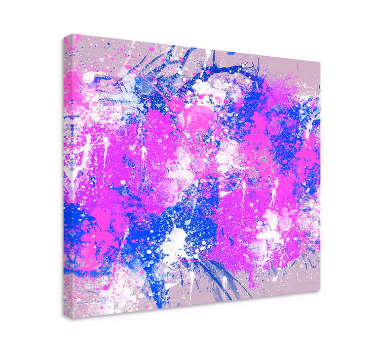 Culori de artă abstractă stropesc picturi de artă pe pânză - TenStickers