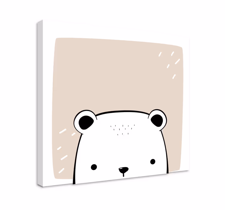 Copii urs polar amprente de pânză animale - TenStickers