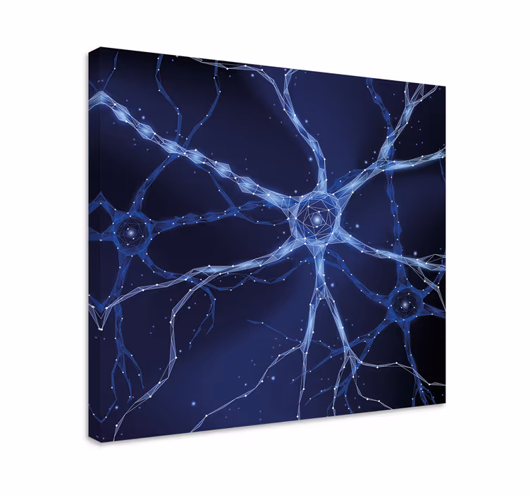 Neuroni cerebrali pânză abstractă artă de perete - TenStickers