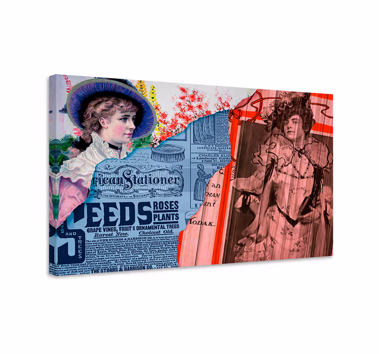 Tablou elegant portrete vintage de modă - TenStickers