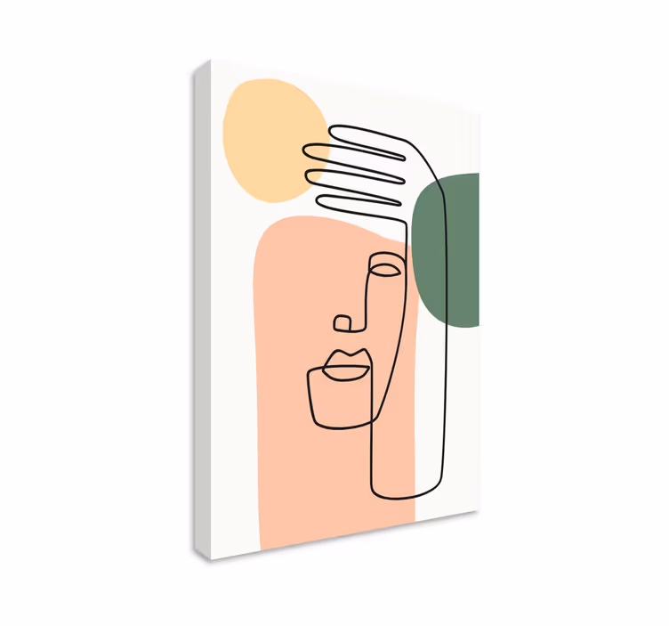 Linii moderne minimaliste picturi de artă - TenStickers