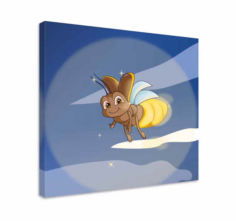 Tablou păsări insecte zburătoare fericite - TenStickers