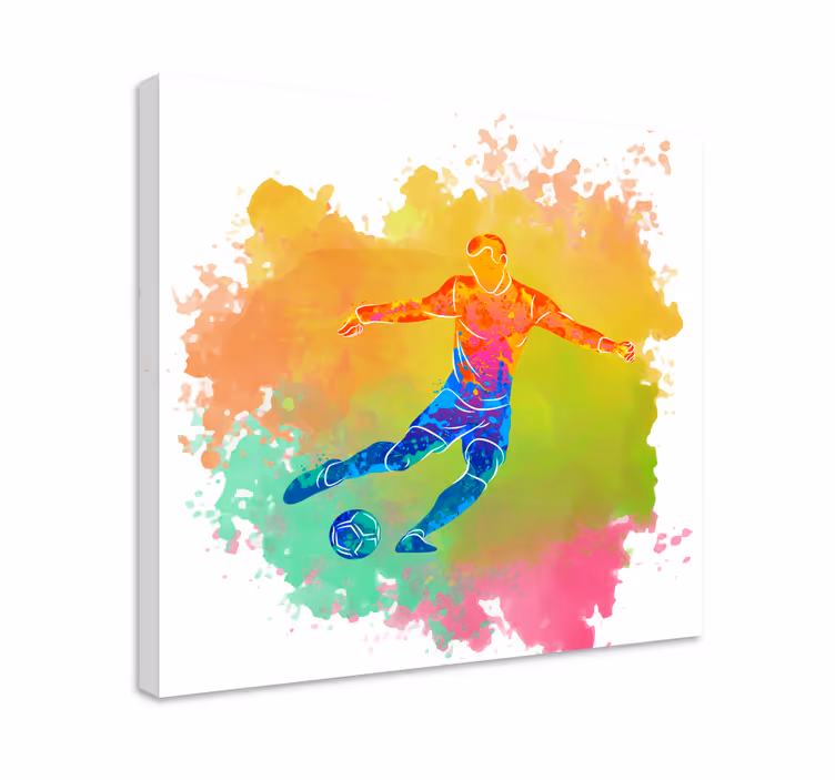 Tablou sport poartă multicoloră - TenStickers