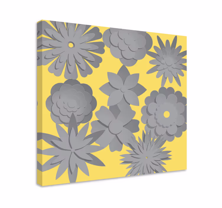 Tablou flori silueta florală - TenStickers