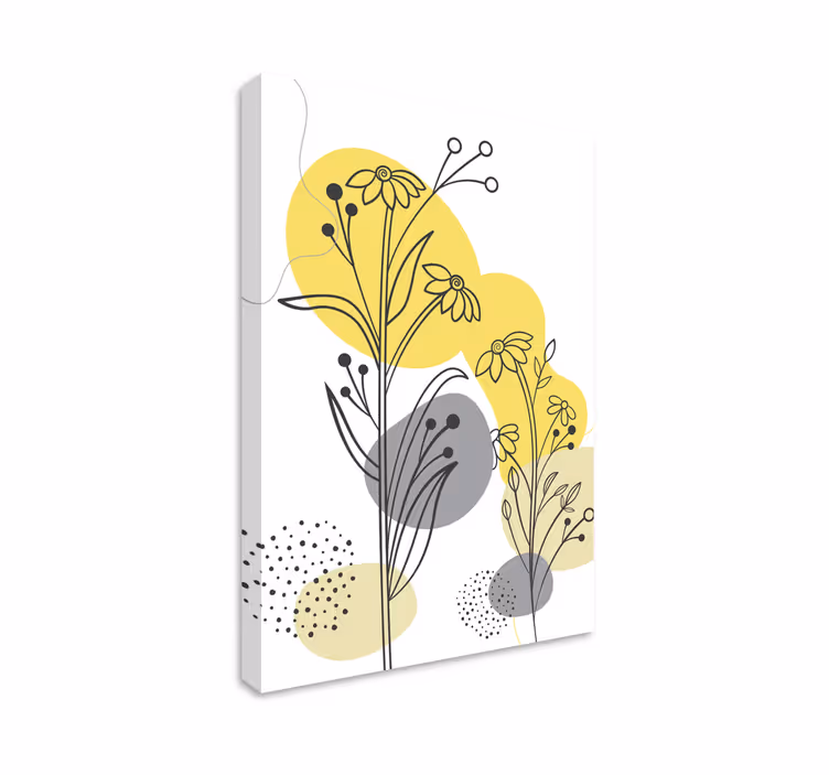 Tablou flori şi plante aranjament botanic ornate - TenStickers