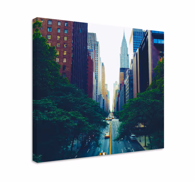 Tablou orașe peisaj urban manhattan - TenStickers