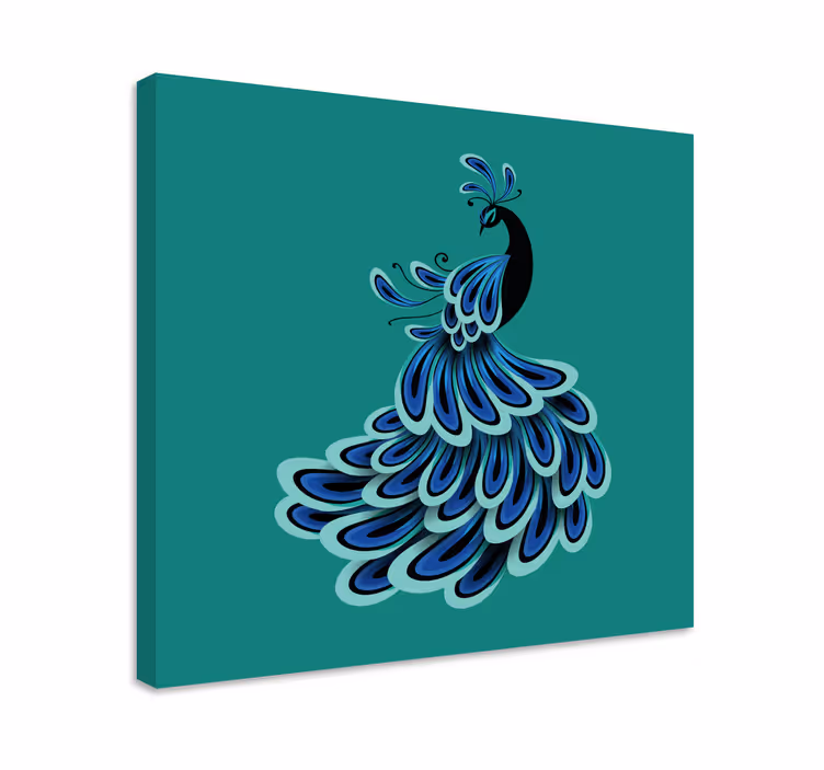 Tablou 3d design elegant cu păun - TenStickers