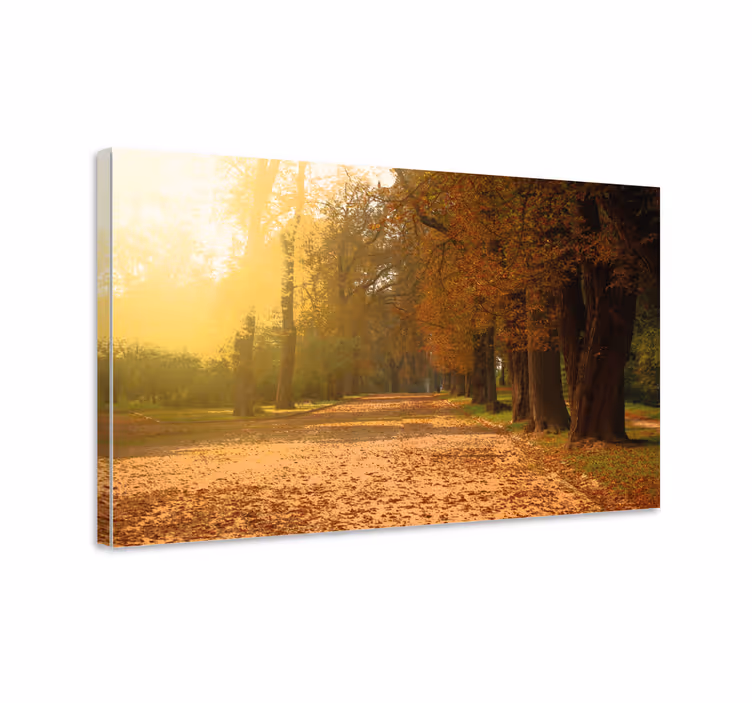 Tablou peisaje calea de toamnă - TenStickers