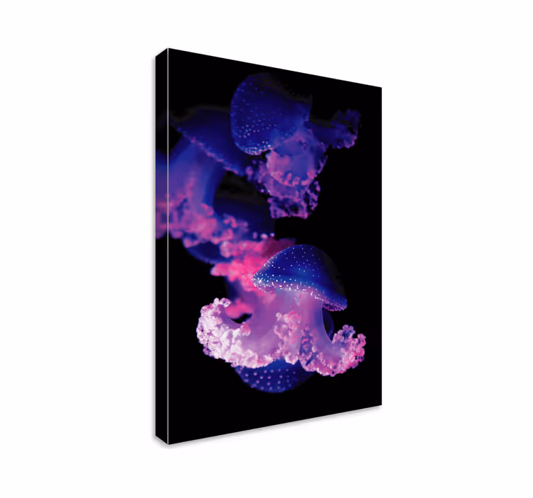 Meduze violet pânză modernă artă de perete - TenStickers