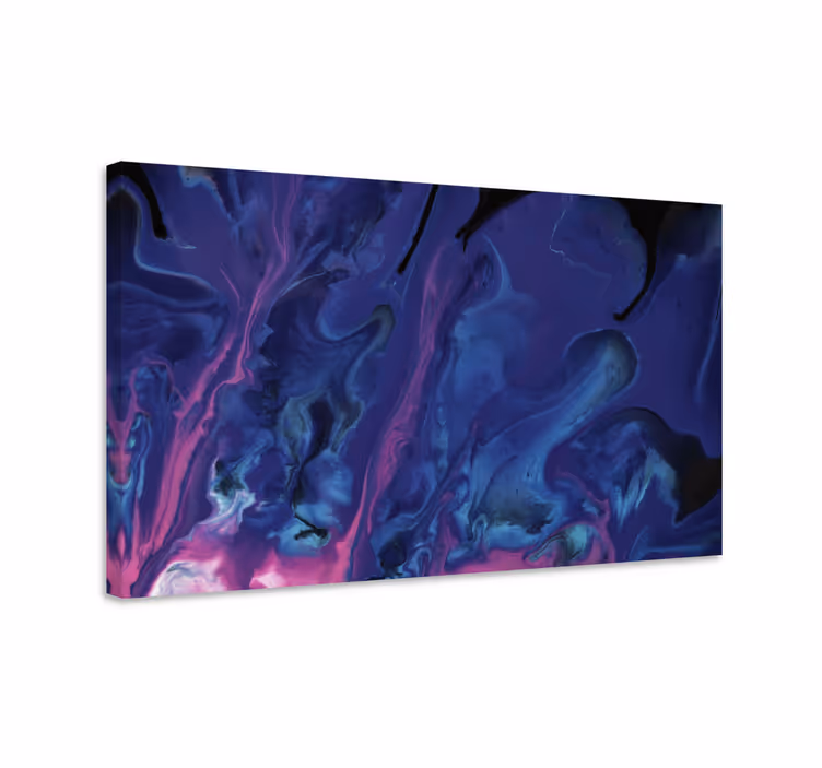 Violet și albastru gradient modern pânză de artă de perete - TenStickers