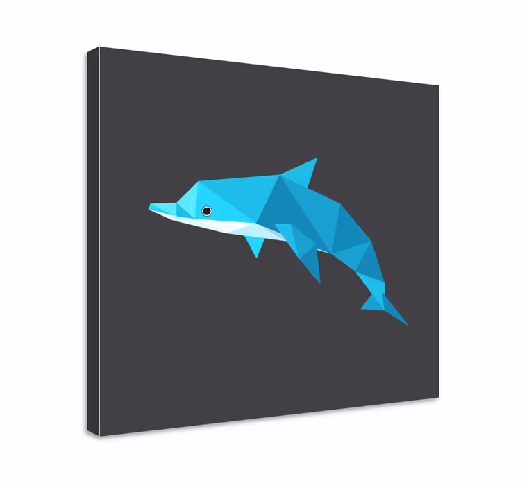 Tablou pești portret stilizat de delfin - TenStickers