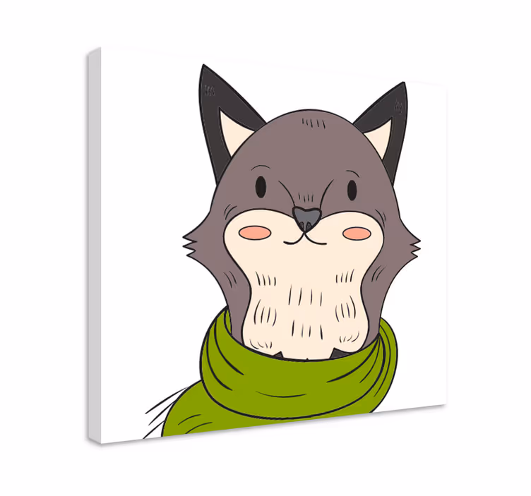 Tablou animale personaj prietenos - TenStickers