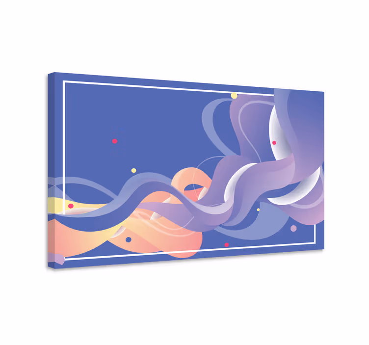 Tablou modern forme abstracte curgătoare - TenStickers