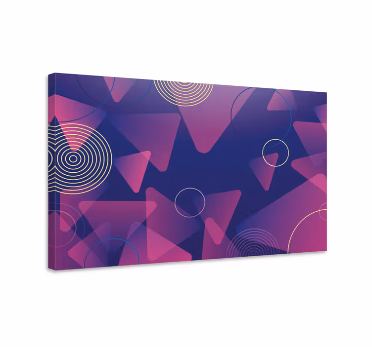 Tablou geometric cu model de forme dinamice - TenStickers