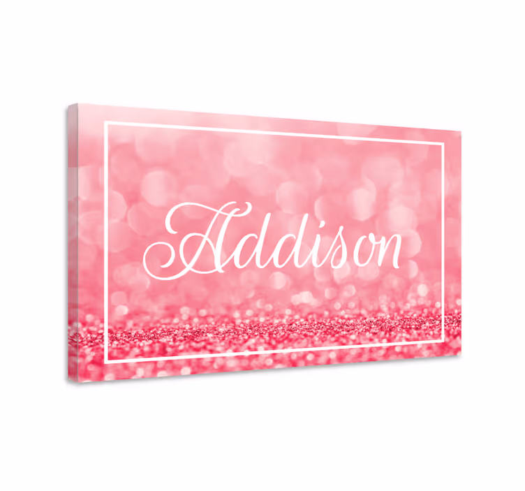 Pânză personalizată fluidă gradient roz strălucitor - TenStickers