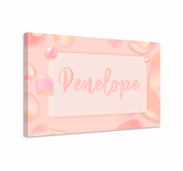 Tablou personalizat afișare elegantă a numelui - TenStickers