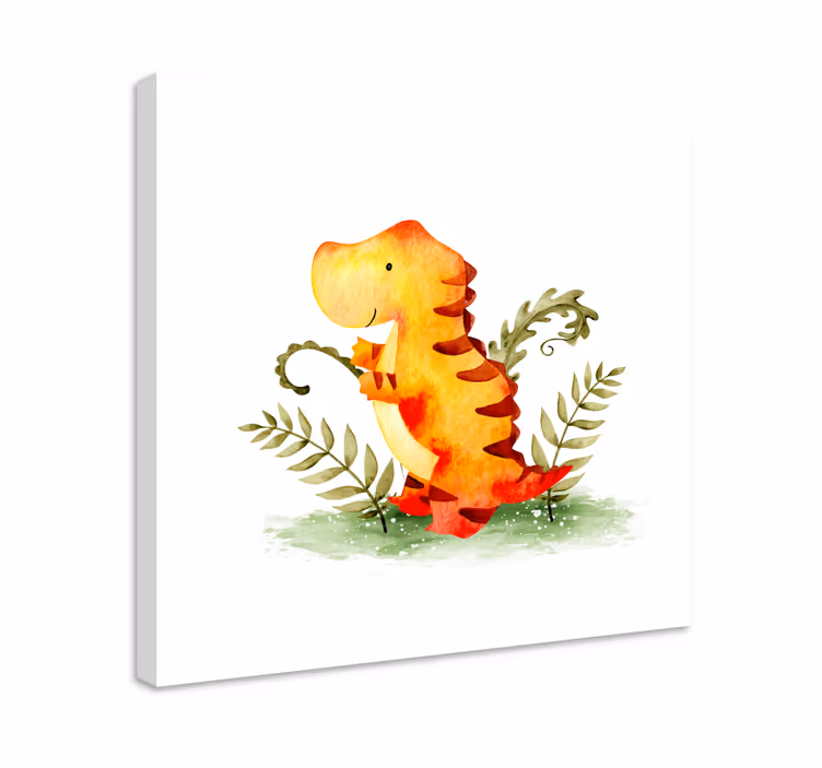 Tablou dinozauri dinozaur bebeluș fermecător - TenStickers