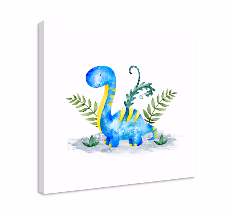 Imprimeuri de pânză dinozaur cu gât lung dinozaur - TenStickers