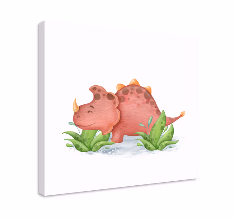 Tablou dinozauri pui de triceratops - TenStickers
