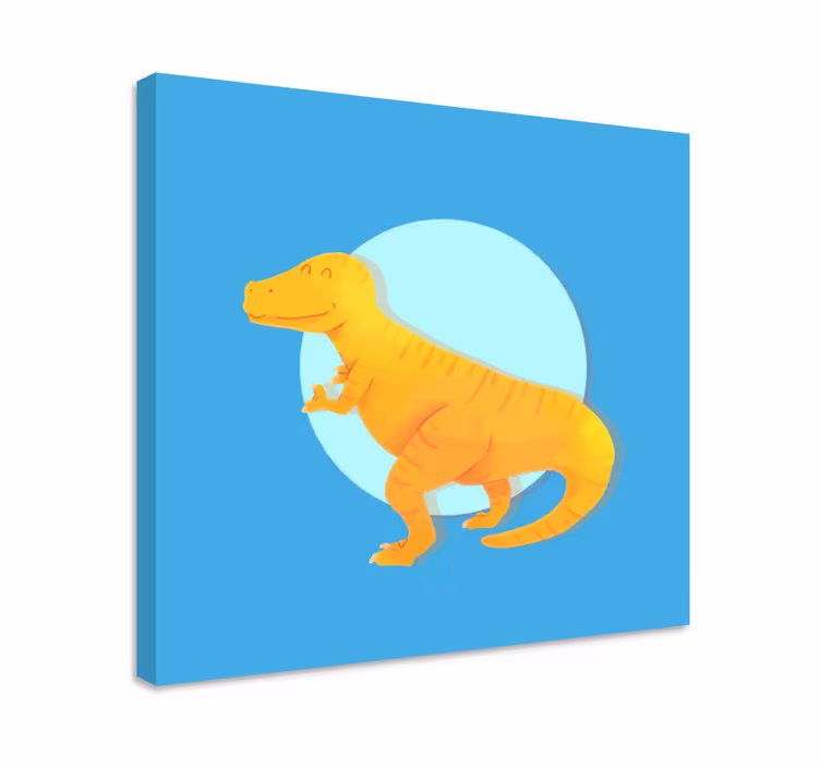 Tablou dinozauri t-rex vesel - TenStickers