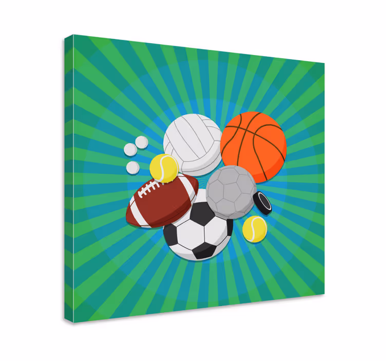 Mingi de sport acasă amprente de pânză - TenStickers