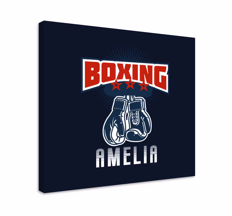 Tablou sport emblemă mănuși de box - TenStickers