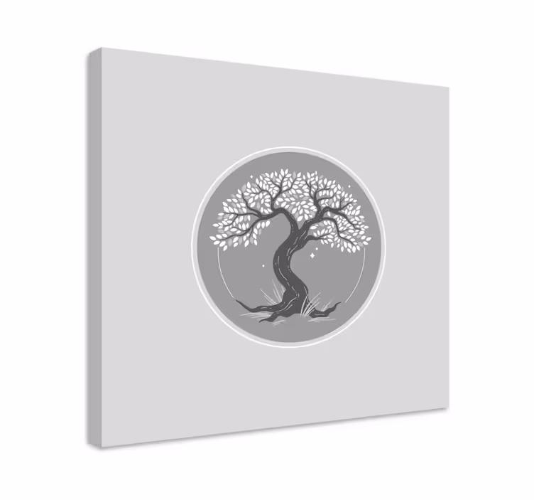 Tablou copaci silueta arborelui stilizat - TenStickers