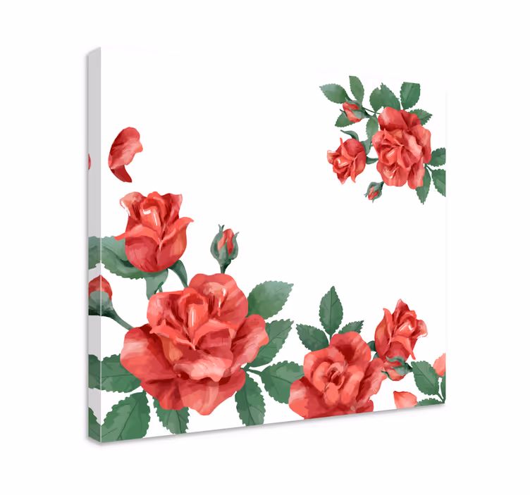 Tablou flori şi plante trandafiri înfloriți - TenStickers